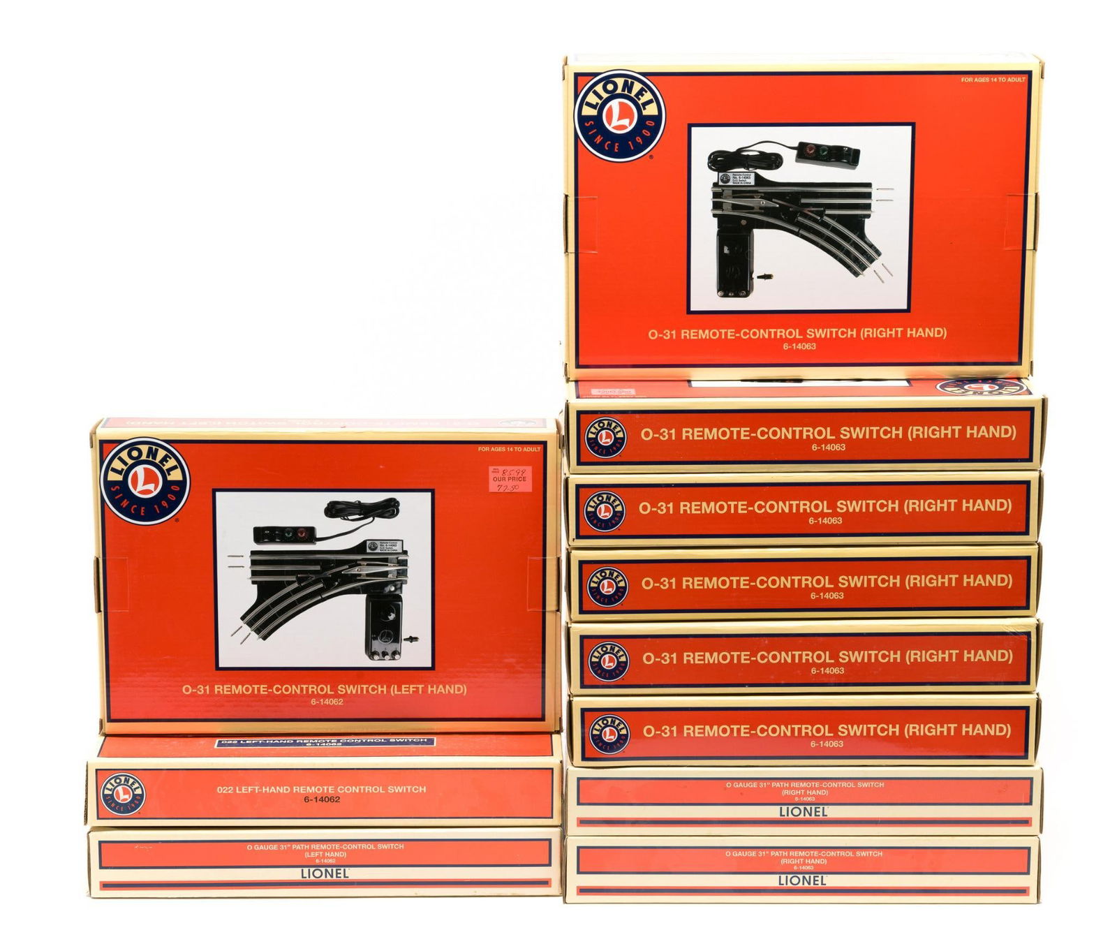 11 Lionel Remote Control Switches in OB (1 of 2)