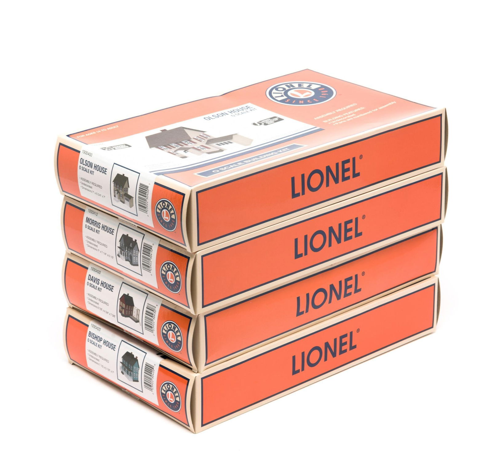 4 Lionel Model Train Houses in OBs (1 of 2)