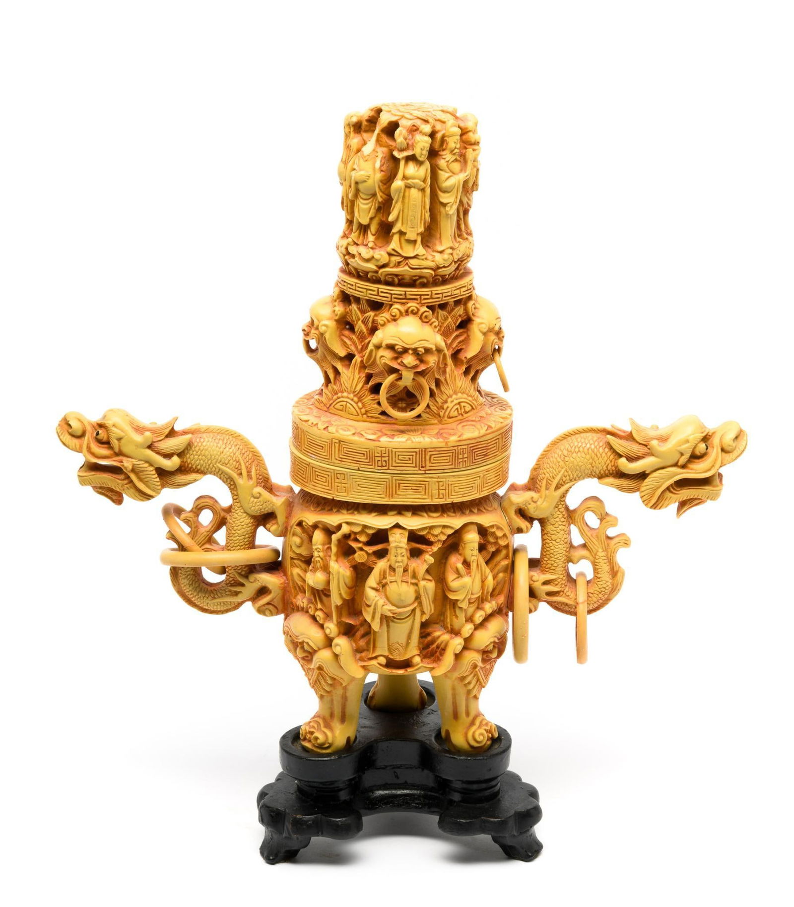 Asian Resin Incense Burner (1 of 5)
