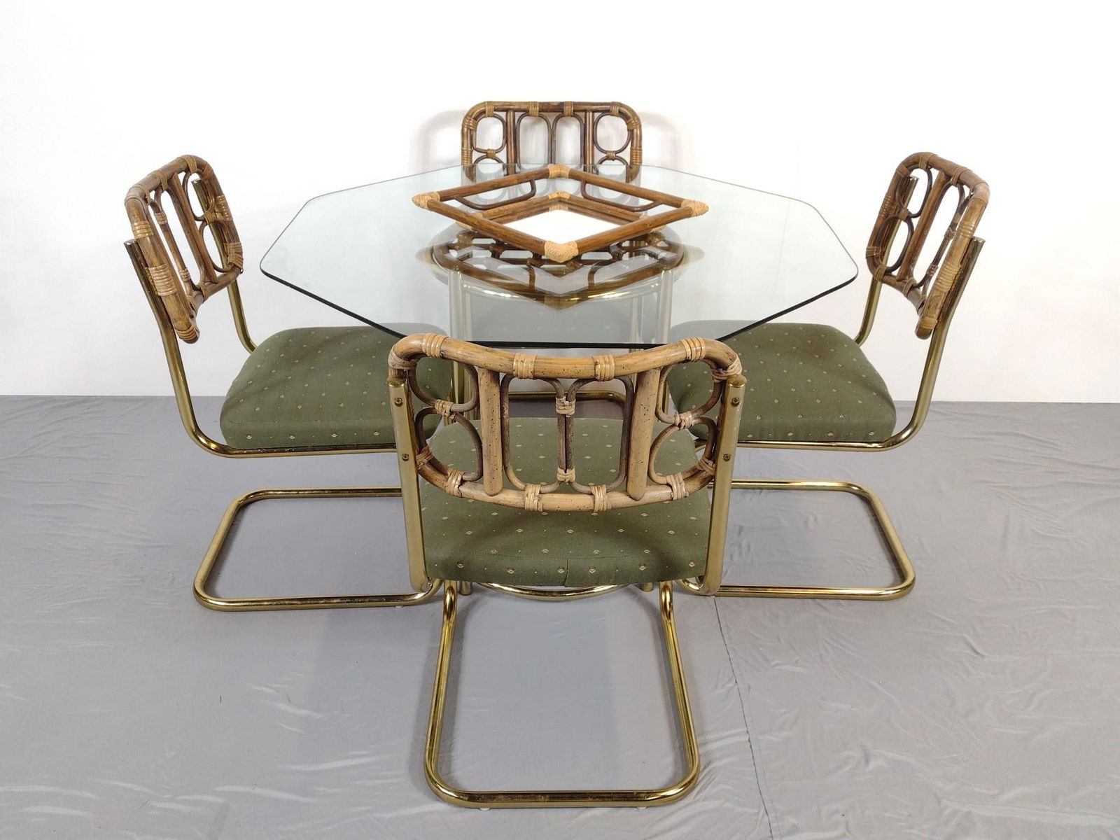 Glass Top Table & Chair Set and Mirror (1 of 12)