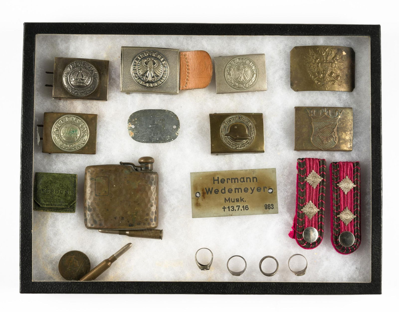 World War I German & Imperial Russian Belt Buckles Collection Incl Rings (1 of 6)