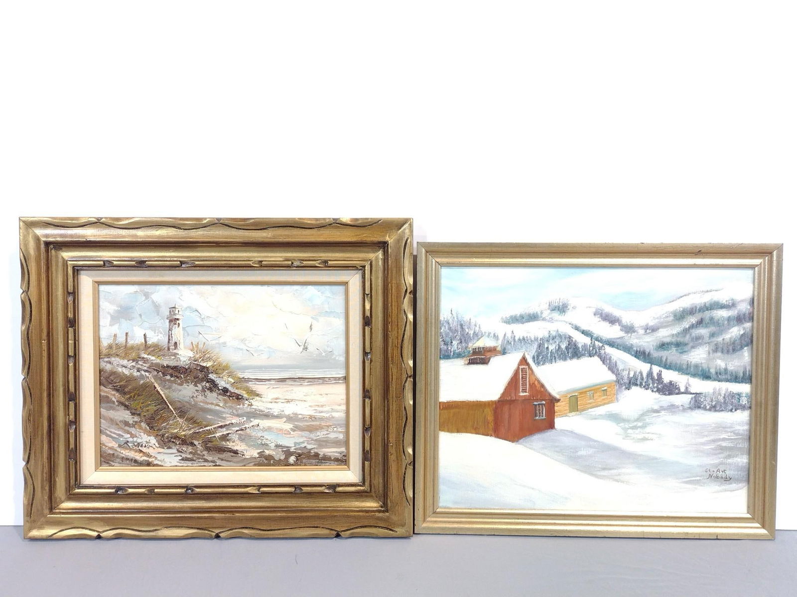 2 Landscape Paintings incl Stuart Nobody (1 of 7)