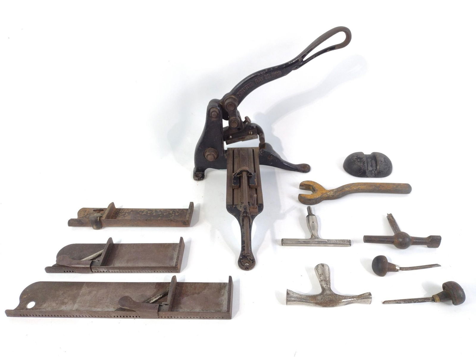 11 Antique Hand Tools incl Circa 1900 Hand Cutter (1 of 8)
