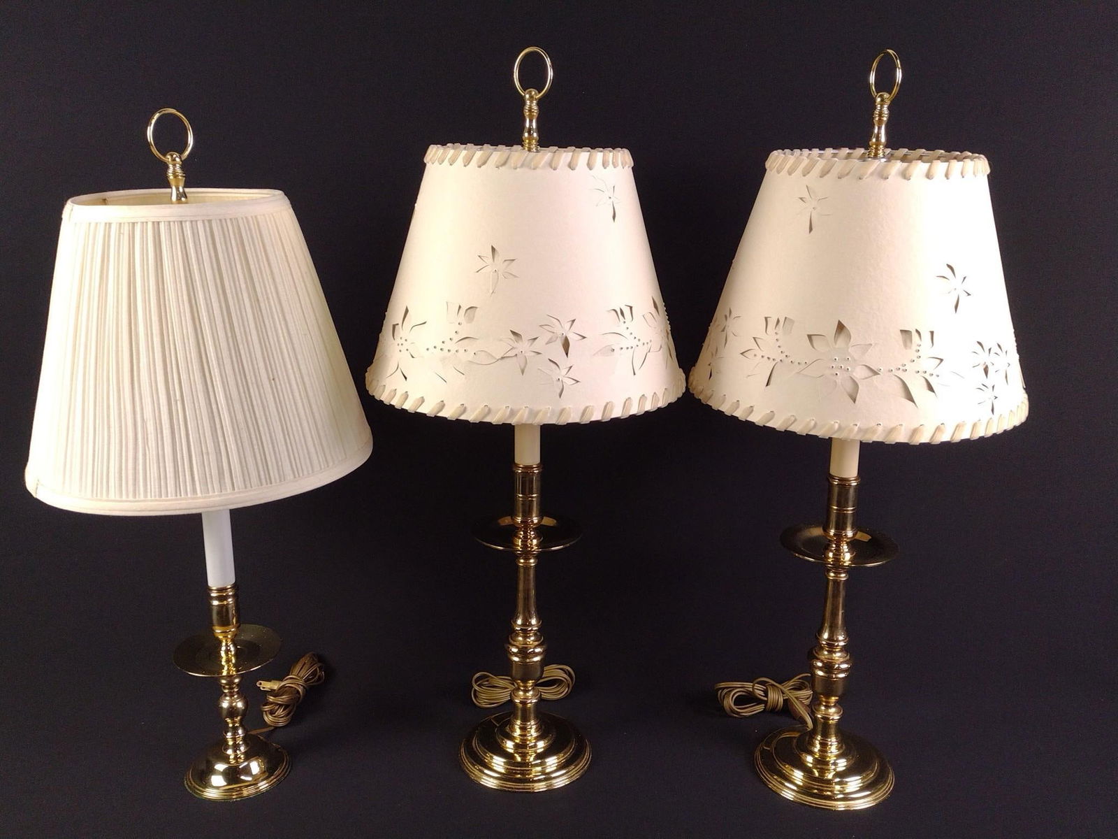3 Brass Table Lamps (1 of 5)