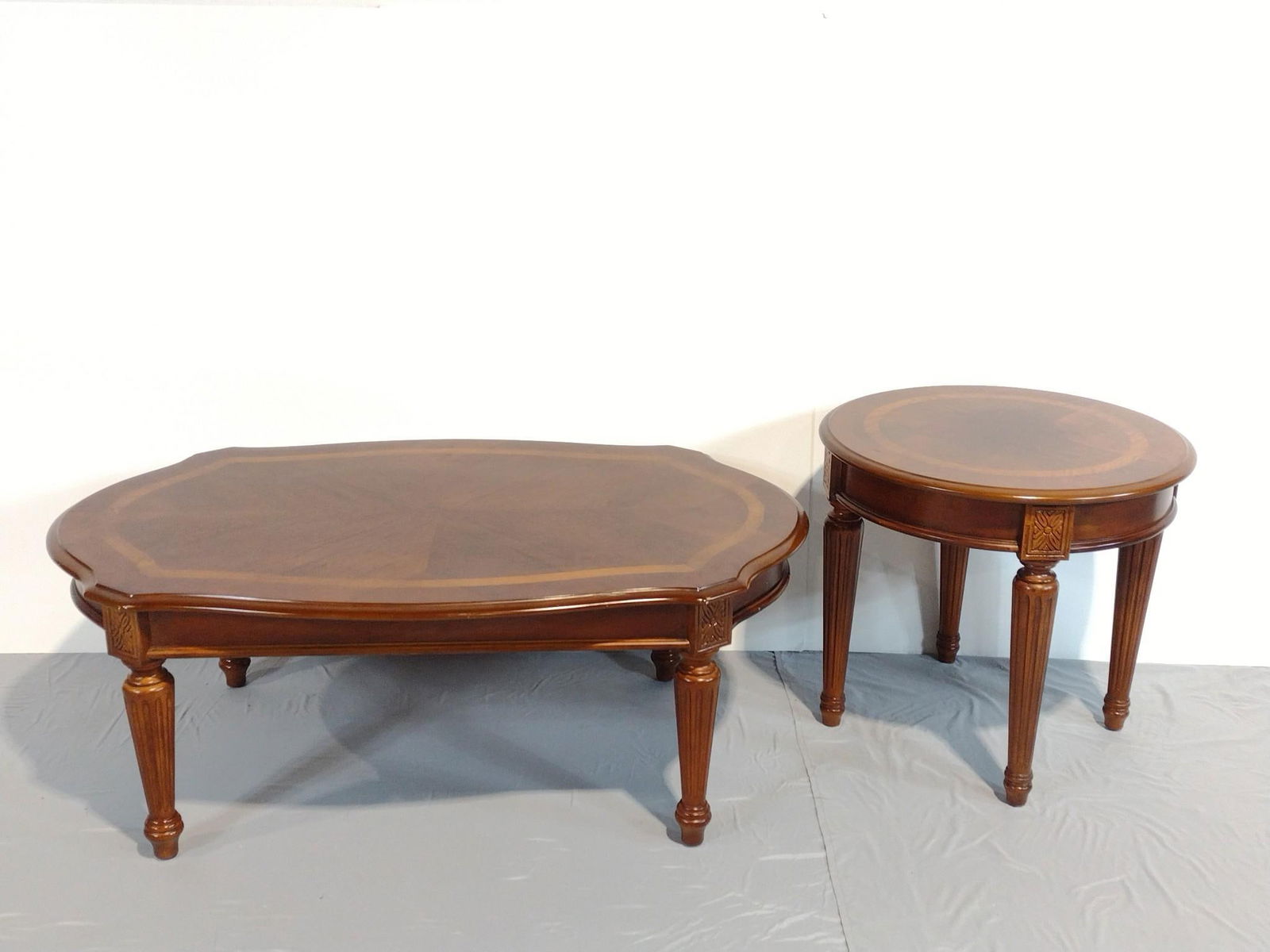 Inlaid Coffee & End Table Set (1 of 8)