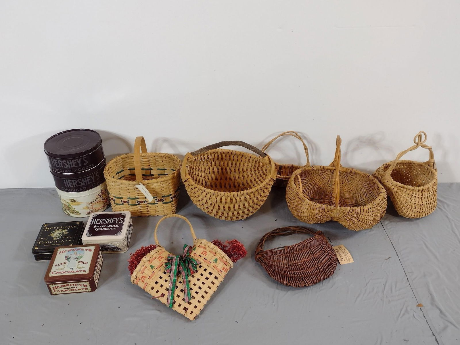 7 Baskets and 6 Advertising Tins (1 of 6)