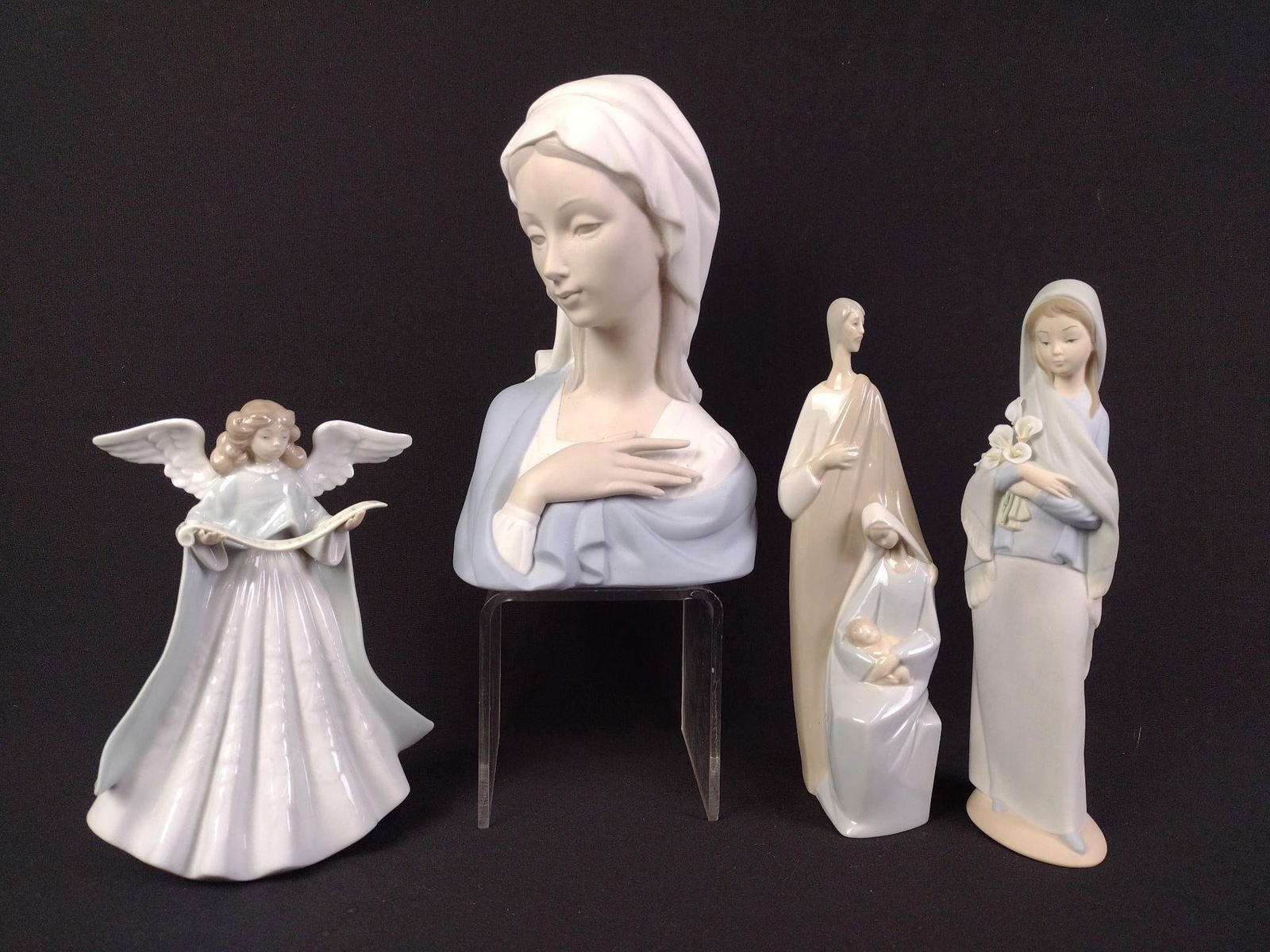 4 Lladro Figurines incl Angel (1 of 10)