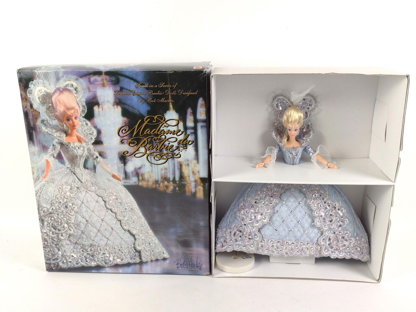 Bob Mackie "Madame du Barbie" in OB: New in box. Some wear to box.