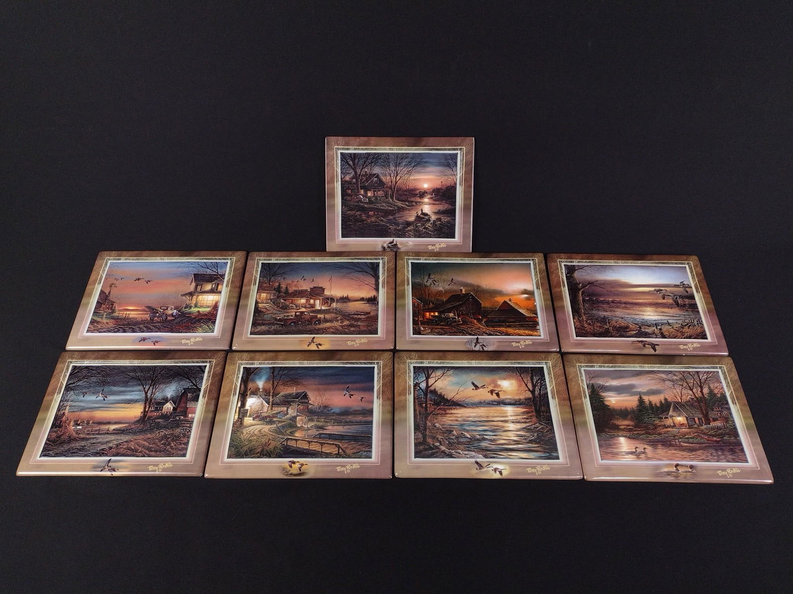 9 Terry Redlin Ceramic Plaques (1 of 12)