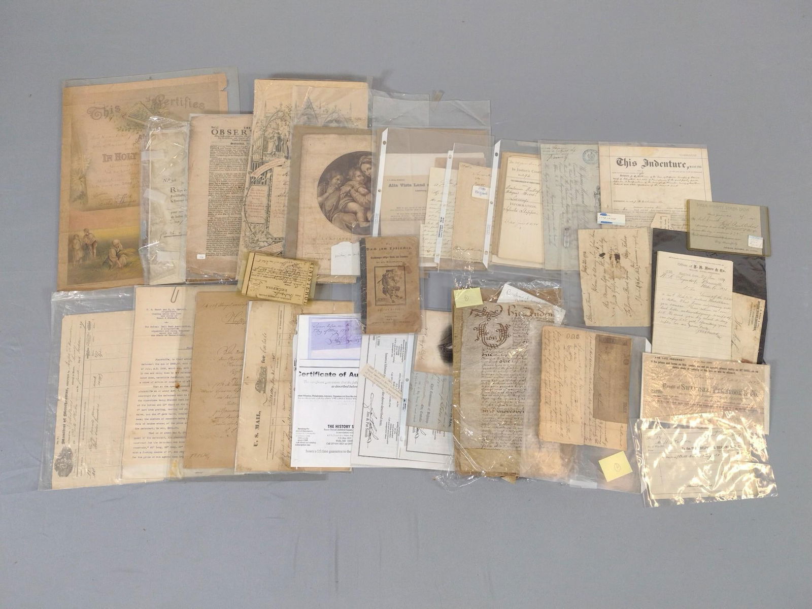 Large Grouping Ephemera incl Documents (1 of 6)