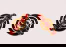 Aldo Cipullo, Cartier 18K Gold, Onyx & Carnelian Ear Clips