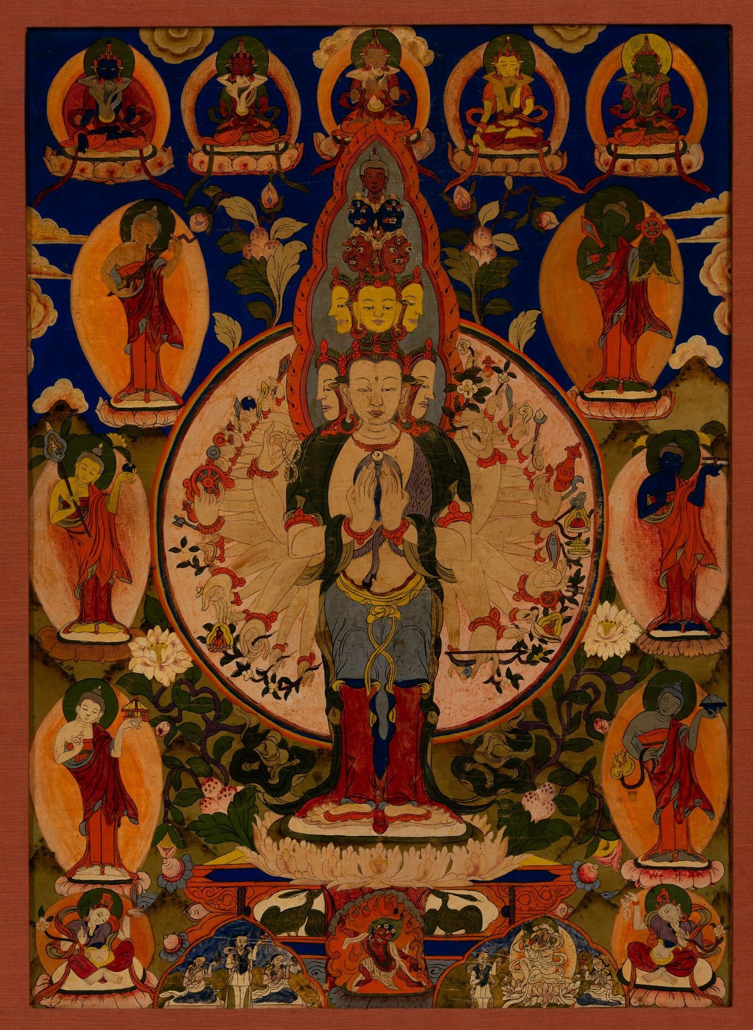 Antique Tibetan Thangka Painting (1 of 3)