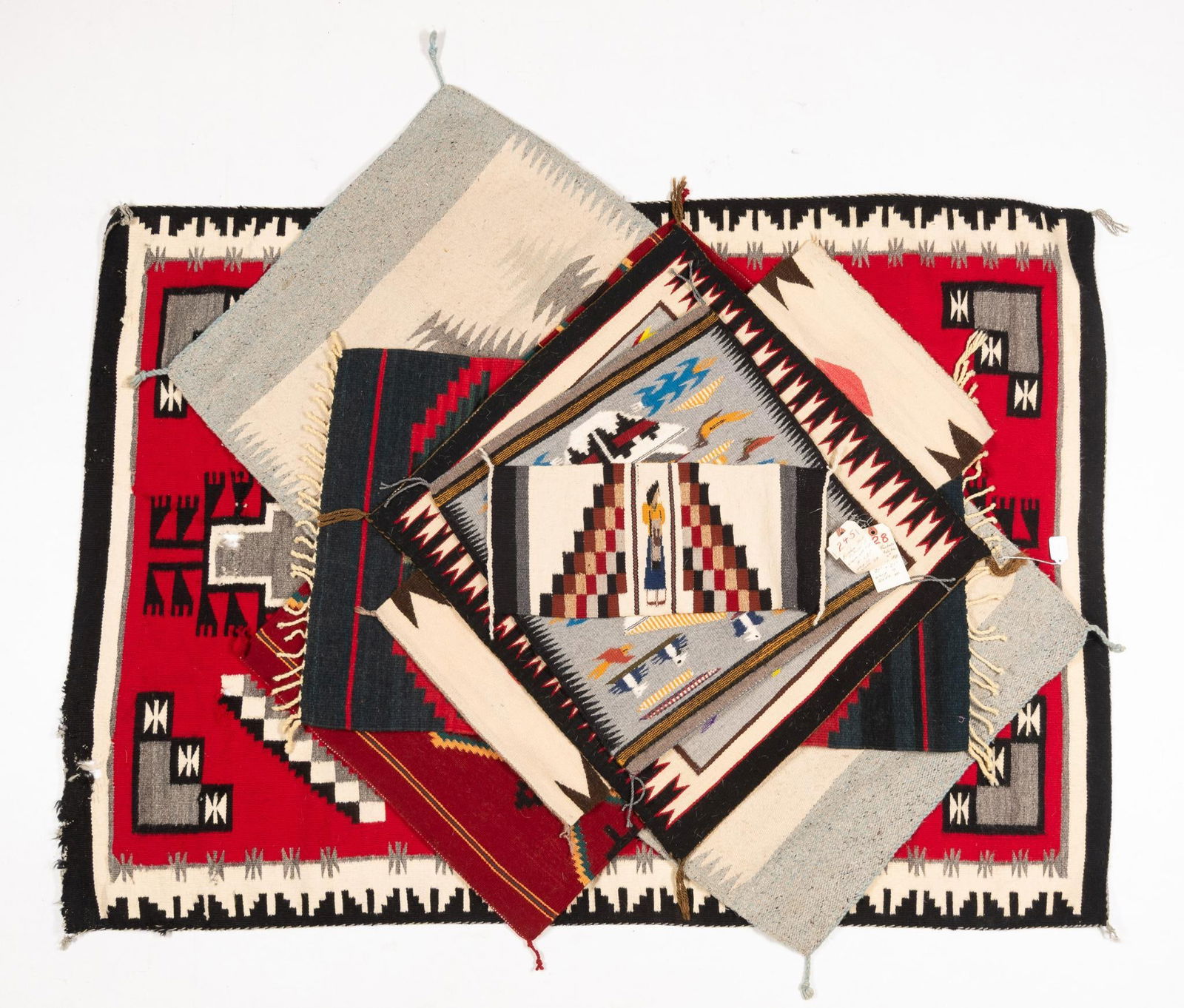 8 Navajo Weavings Incl Yei's, Geometrics, and Ganado's (1 of 11)