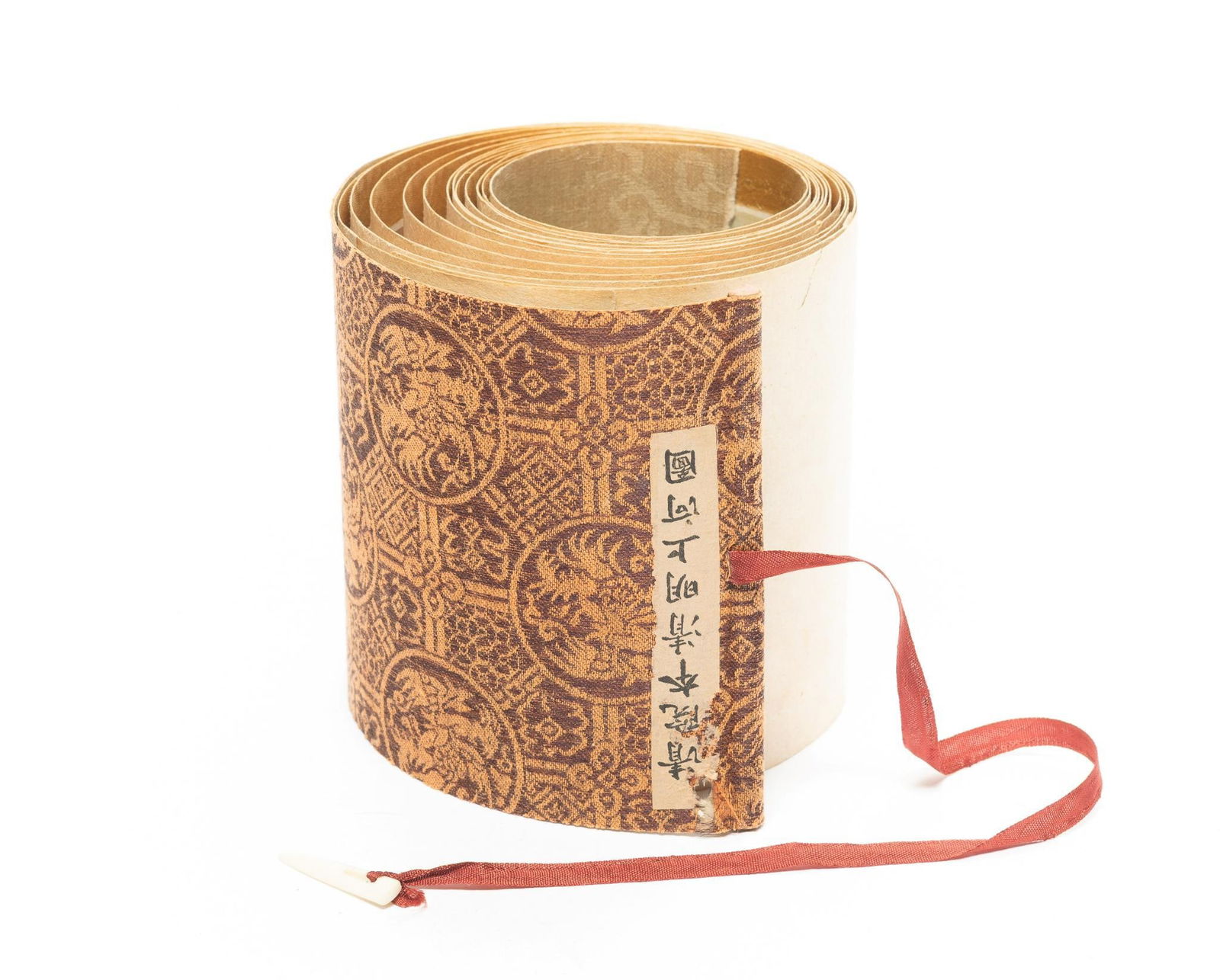 Chinese Silk Horizontal Cityscape Scroll (1 of 10)