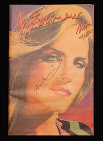 Andy Warhol Autographed Interview Magazine w/ COA (1 of 4)
