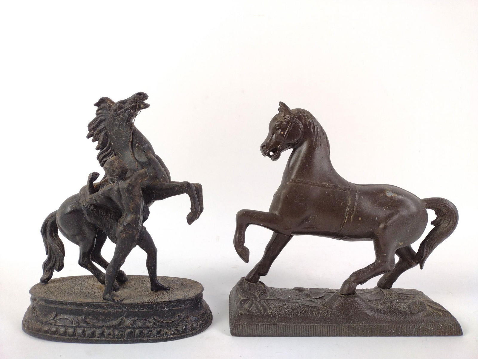 2 Figural Clock Toppers with Horses (1 of 8)