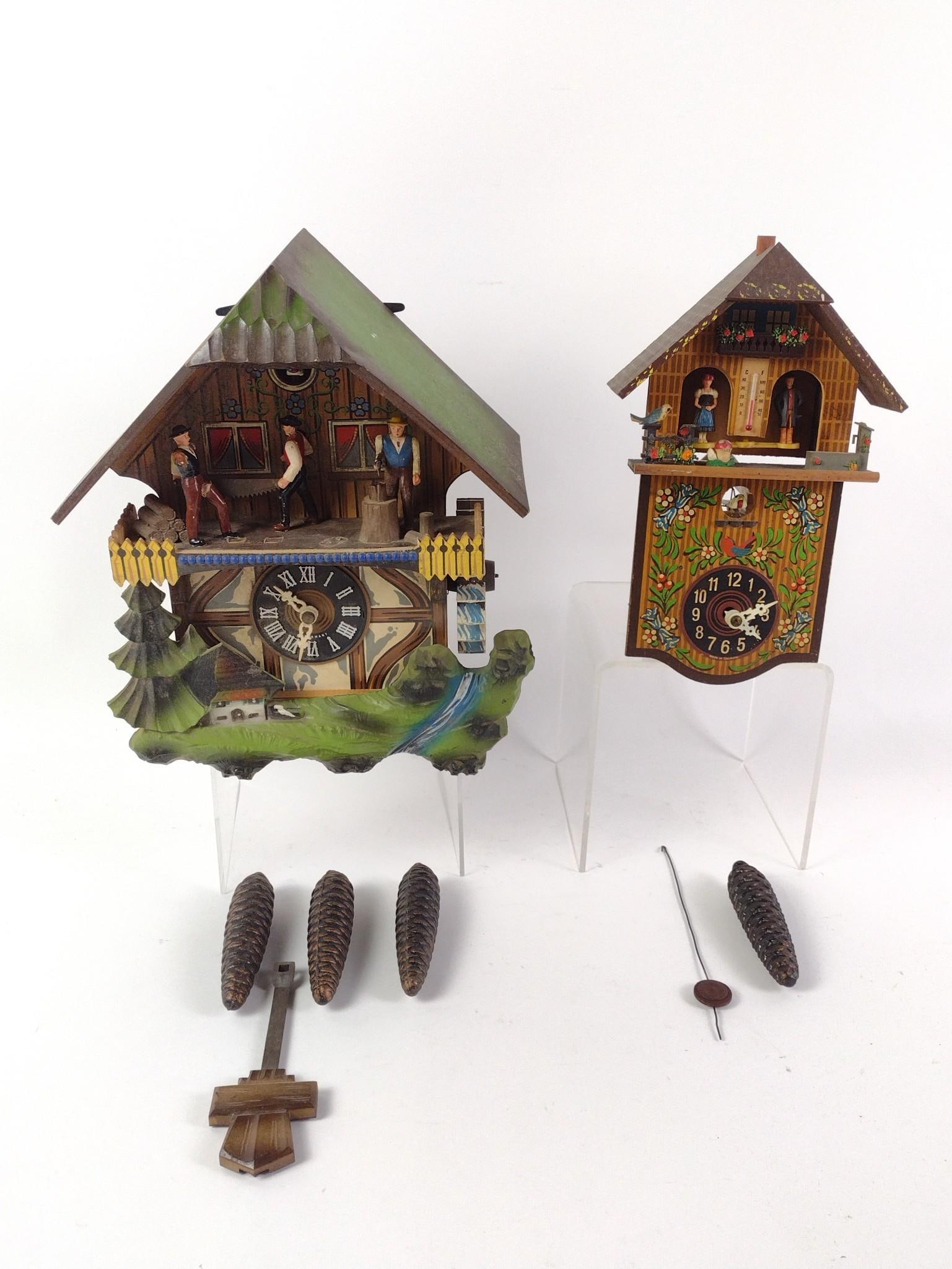 2 Vintage Cuckoo Clocks (1 of 10)