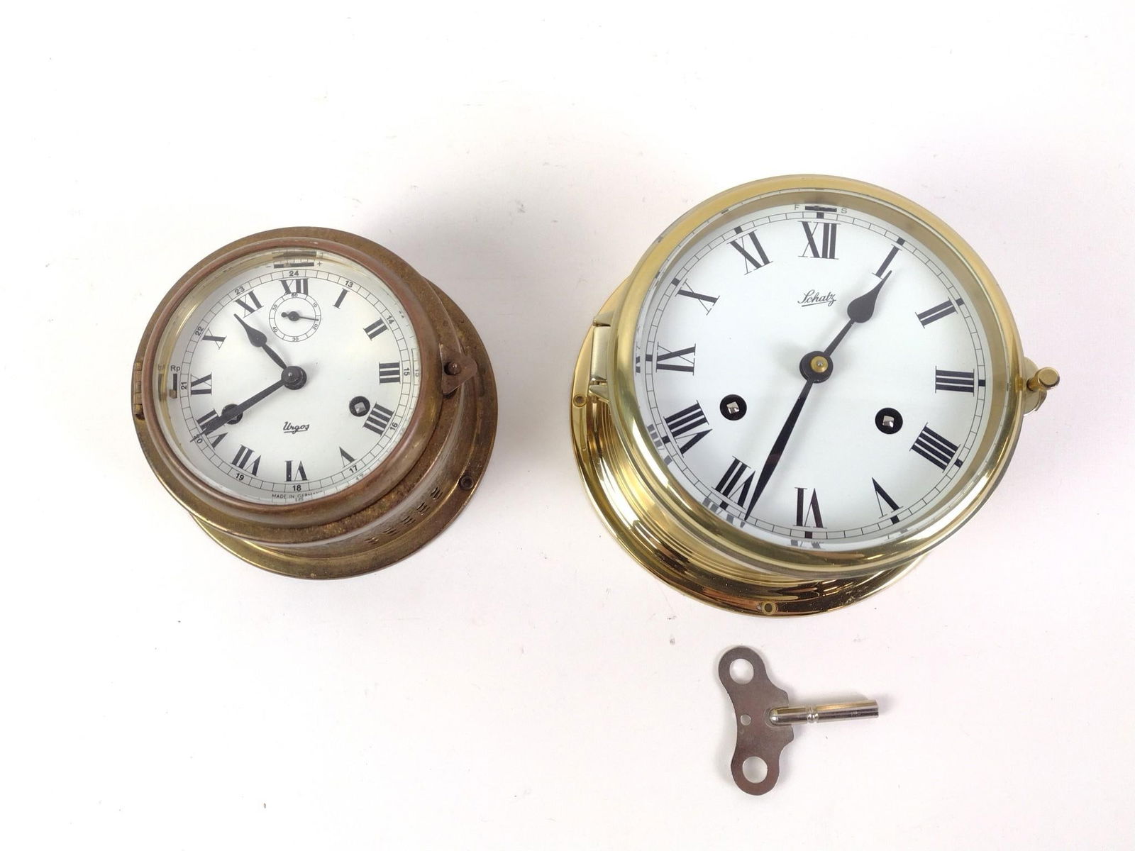 2 Vintage Ships Clocks incl Schatz and Urgos (1 of 11)
