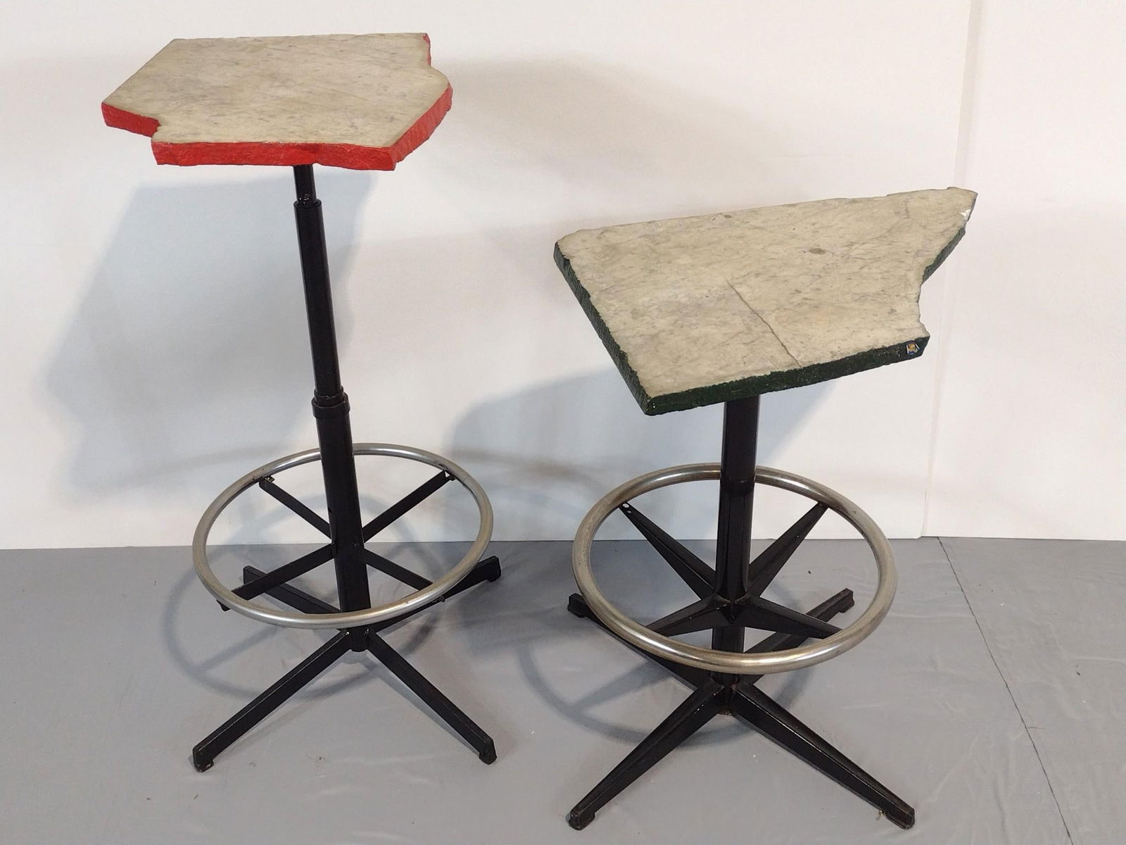 2 Custom Made Marble Top Tables (1 of 4)