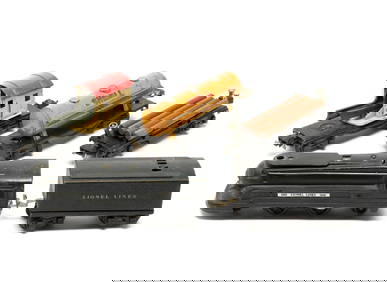 (5) 1930s Prewar Lionel O-Gauge 1688 Torpedo Streamlined Train w/cars (1 of 5)