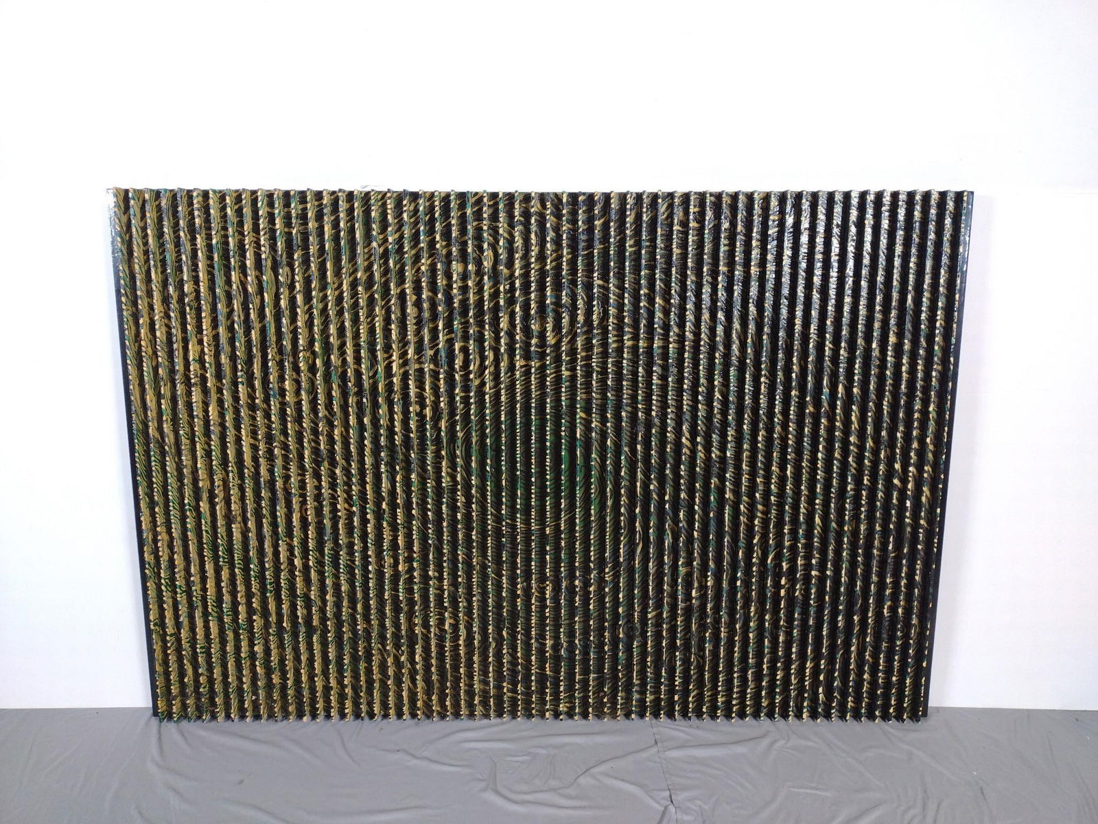 Oversized Yigal Elyadin 3D Wood / Cardboard "Eye of The Storm" Wall Transfer (1 of 5)