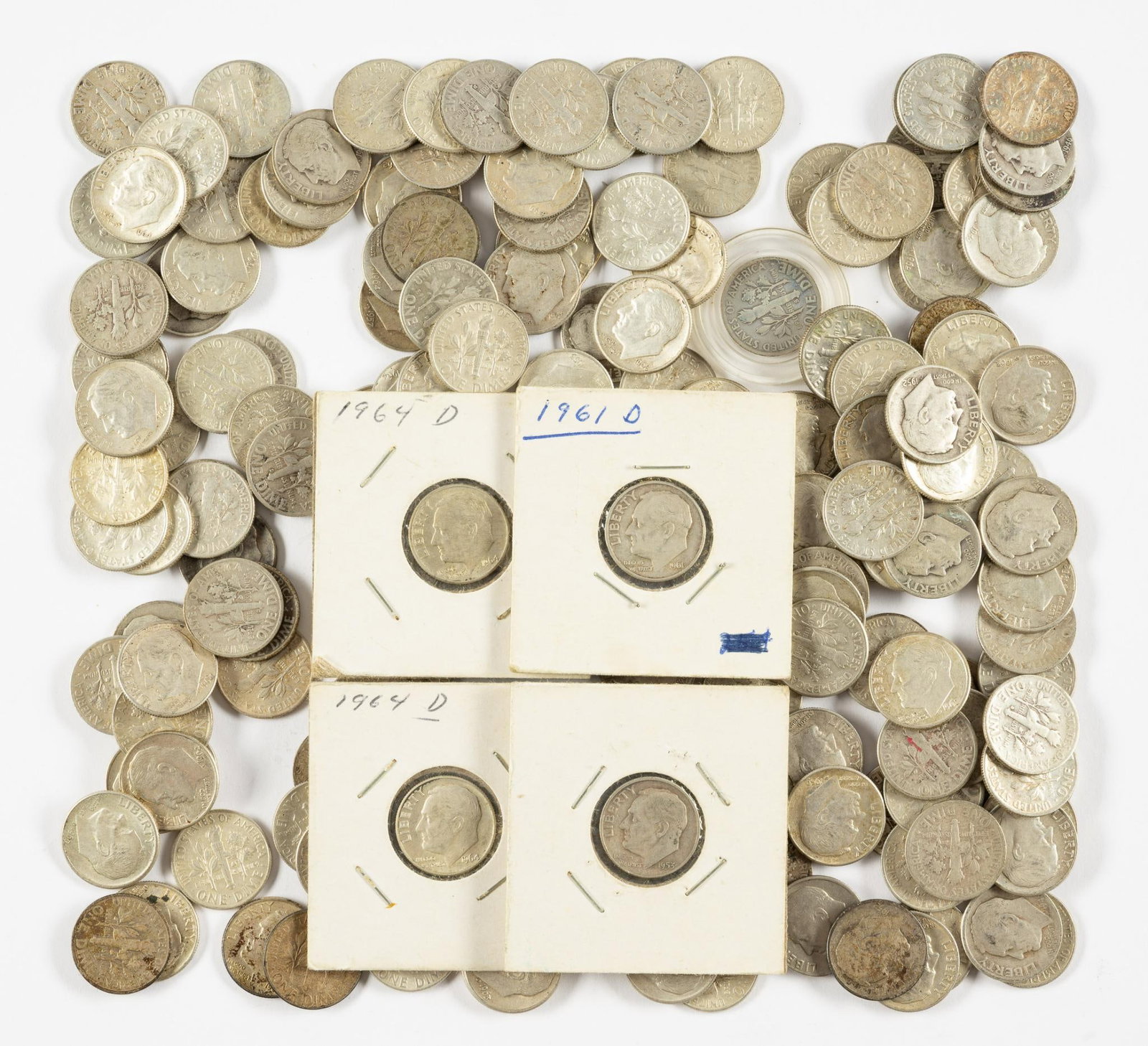 175 Roosevelt Silver Dimes (1 of 1)