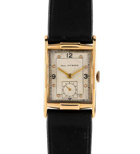 Paul Ditisheim 18K Rose Gold Antique Tank Watch: Paul Ditisheim,Swiss, originated in the late 1800's La-Chaux-de-Fonds. Case marked Solvil Swiss 18k (for Ditisheim's watch company Solvil et Titus). Movement marked Solvil Paul Ditisheim. This watch i