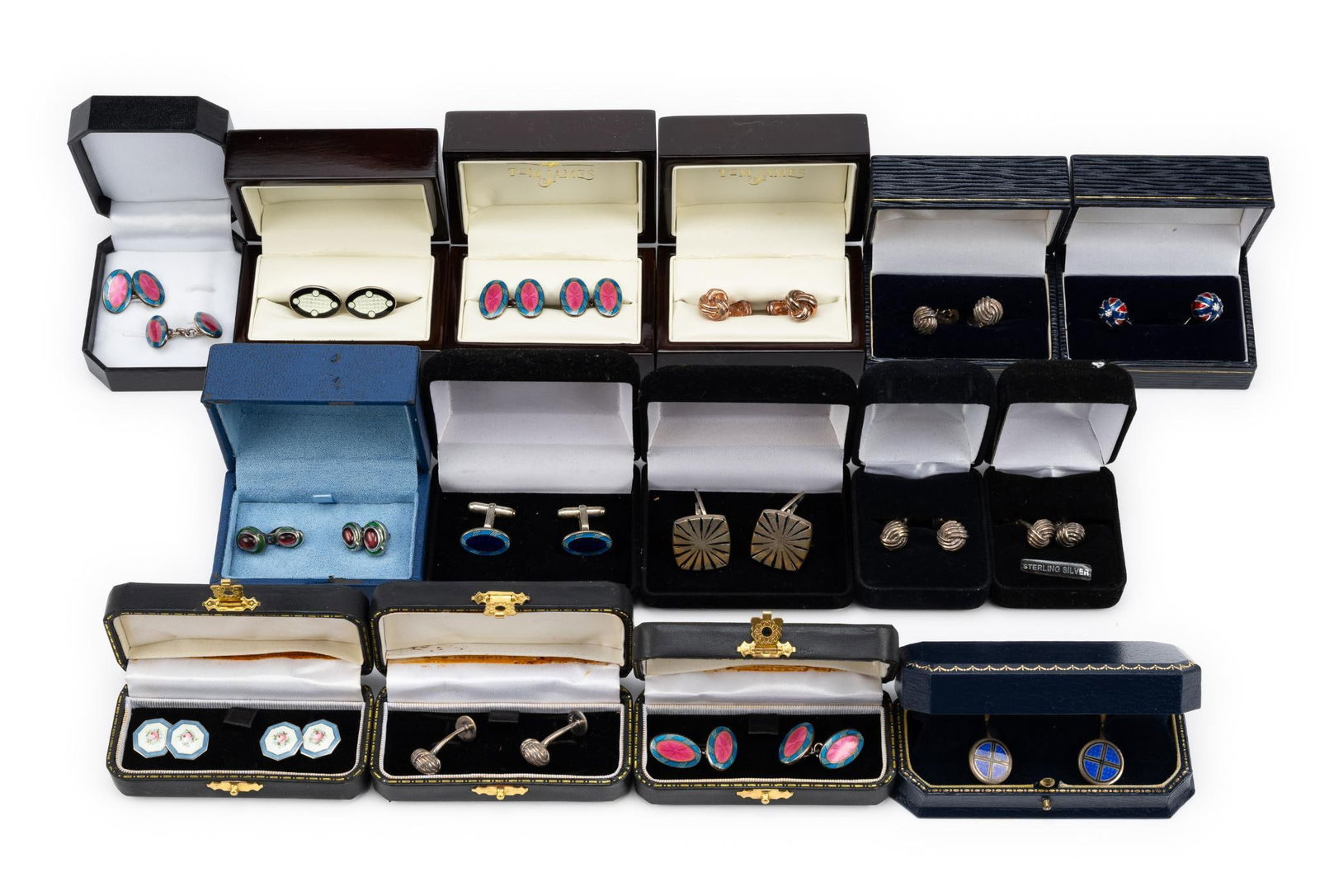 15 Prs. Sterling Silver Cuff Links (1 of 8)