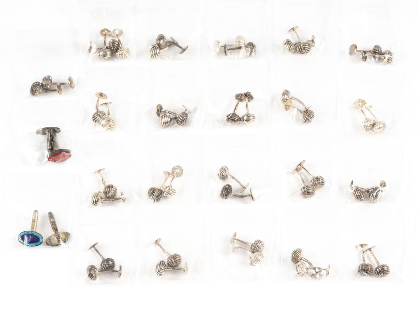 23 Prs. Sterling Silver Cuff Links (1 of 5)