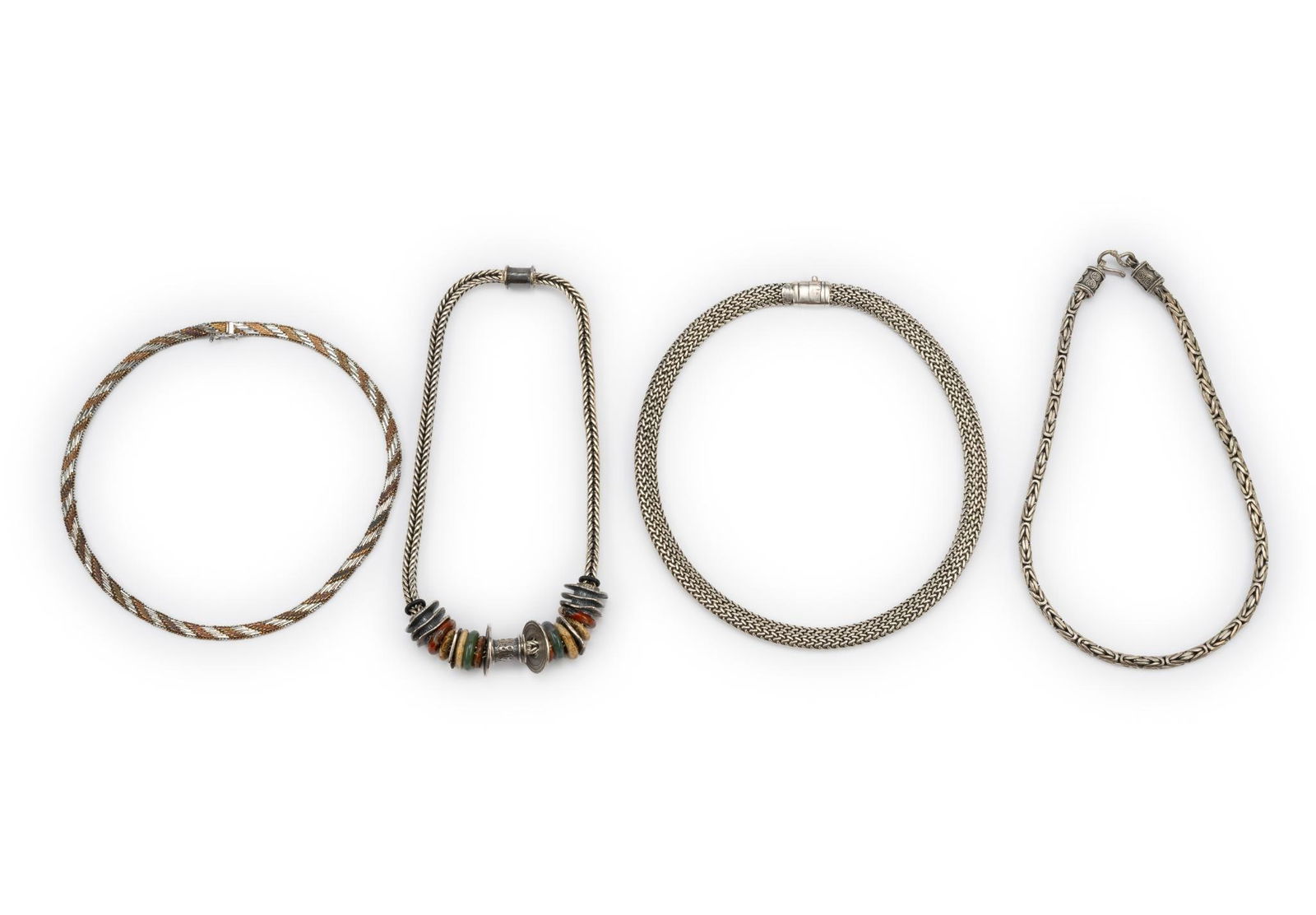 4 Sterling Silver Necklaces incl Tabra and Menegatti (1 of 11)