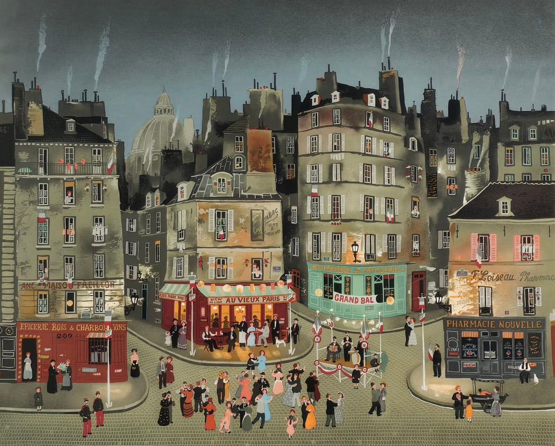 Michel Delacroix "Le Grand Bal" Ltd Ed Lithograph Print (1 of 4)