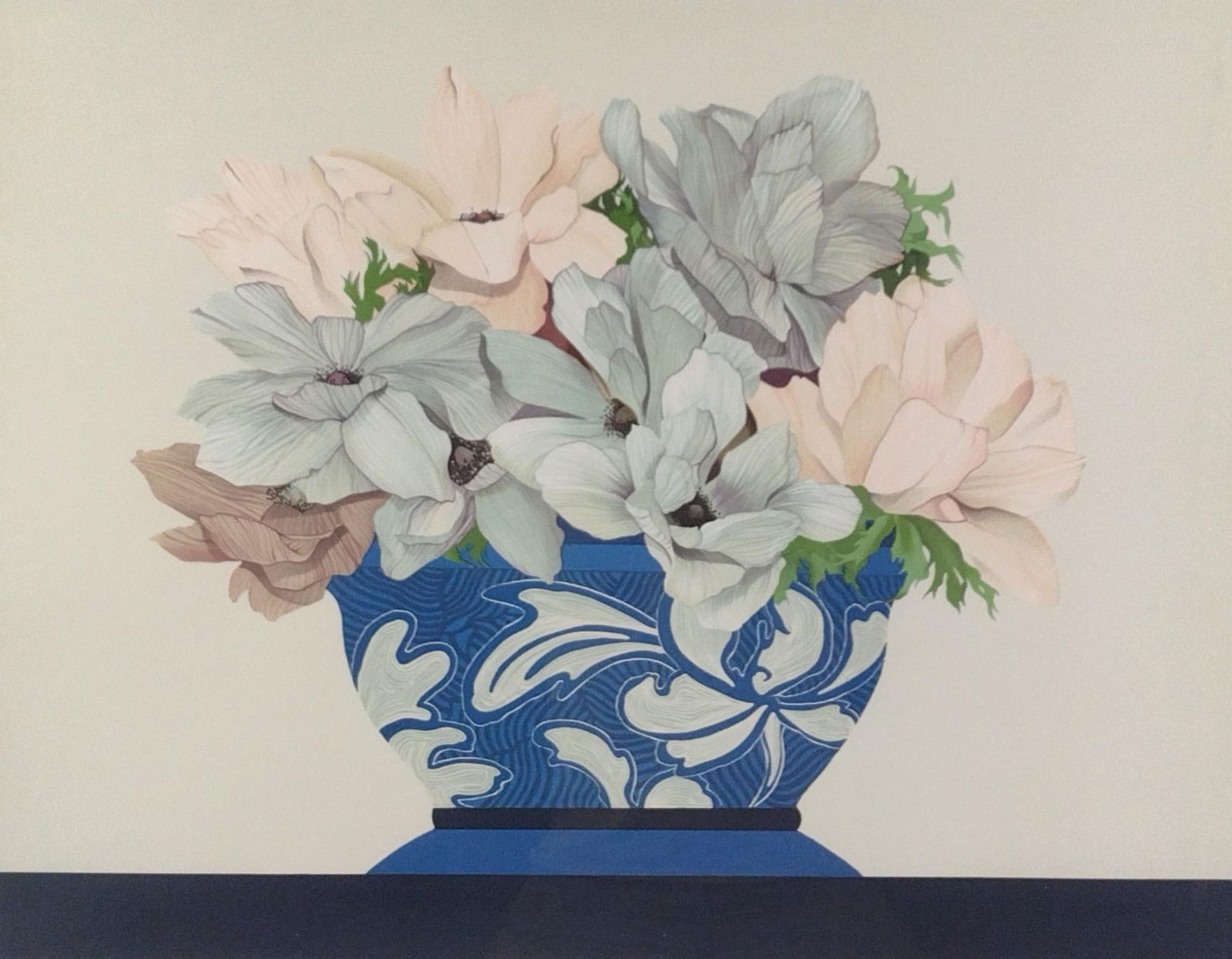 Elizabeth Hampe Anemones Flower Ltd Ed Lithograph Print (1 of 4)
