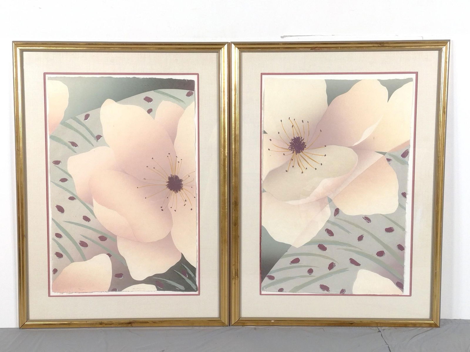 2 Large Signed Ltd Ed Floral Prints on Paper (1 of 8)
