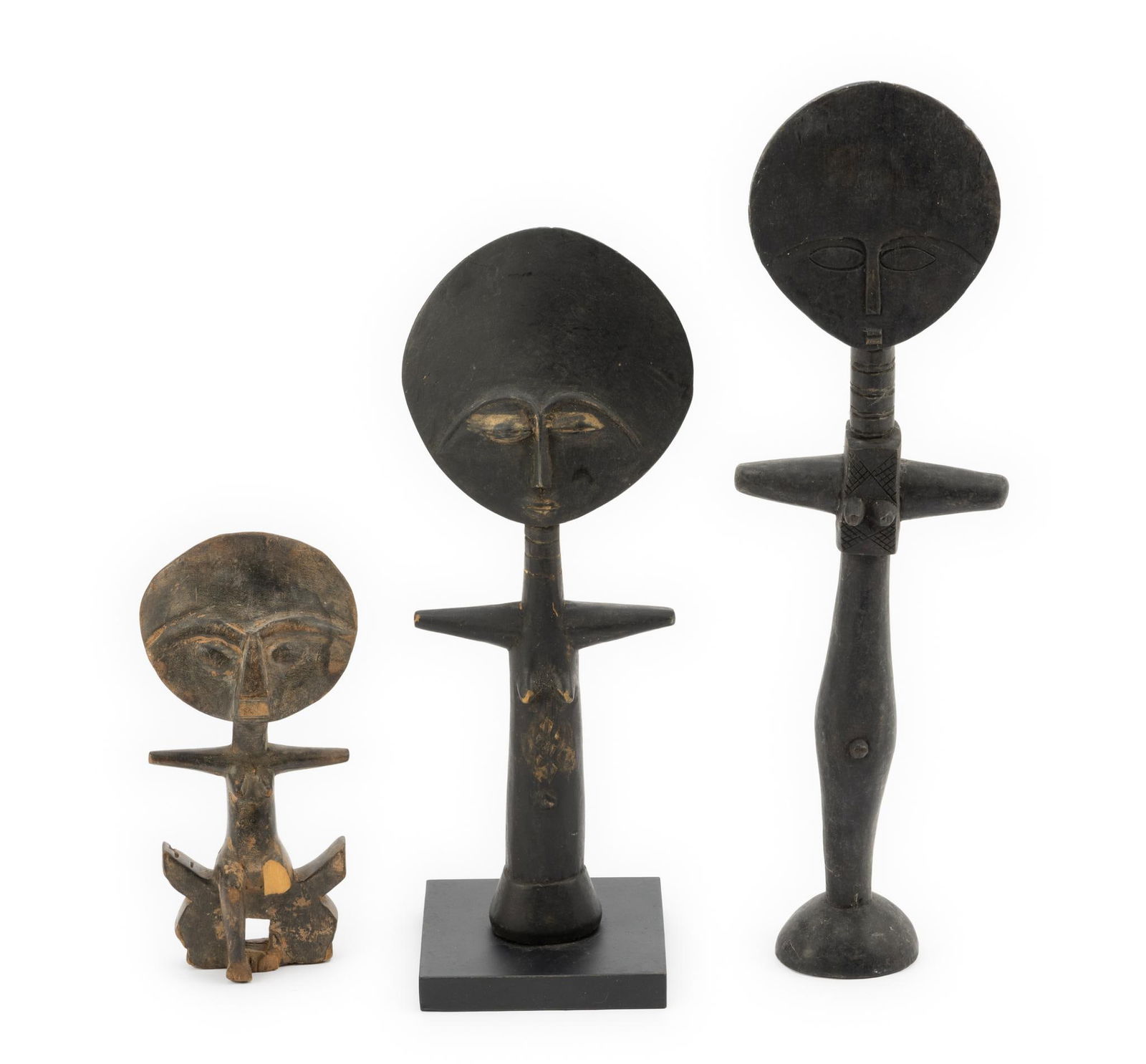 3 Ashanti Aku-Aba Figures (1 of 3)
