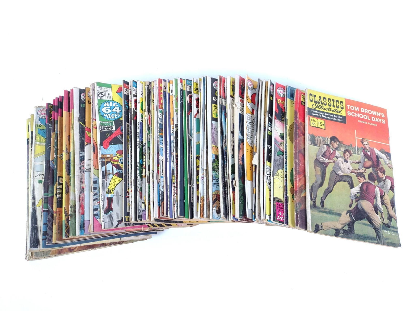 58 Vintage Comic Books incl The Amazing Spiderman (1 of 9)