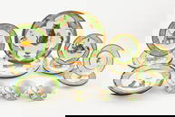 18 Pcs Lynn Chase "Tiger Raj" Dinnerware