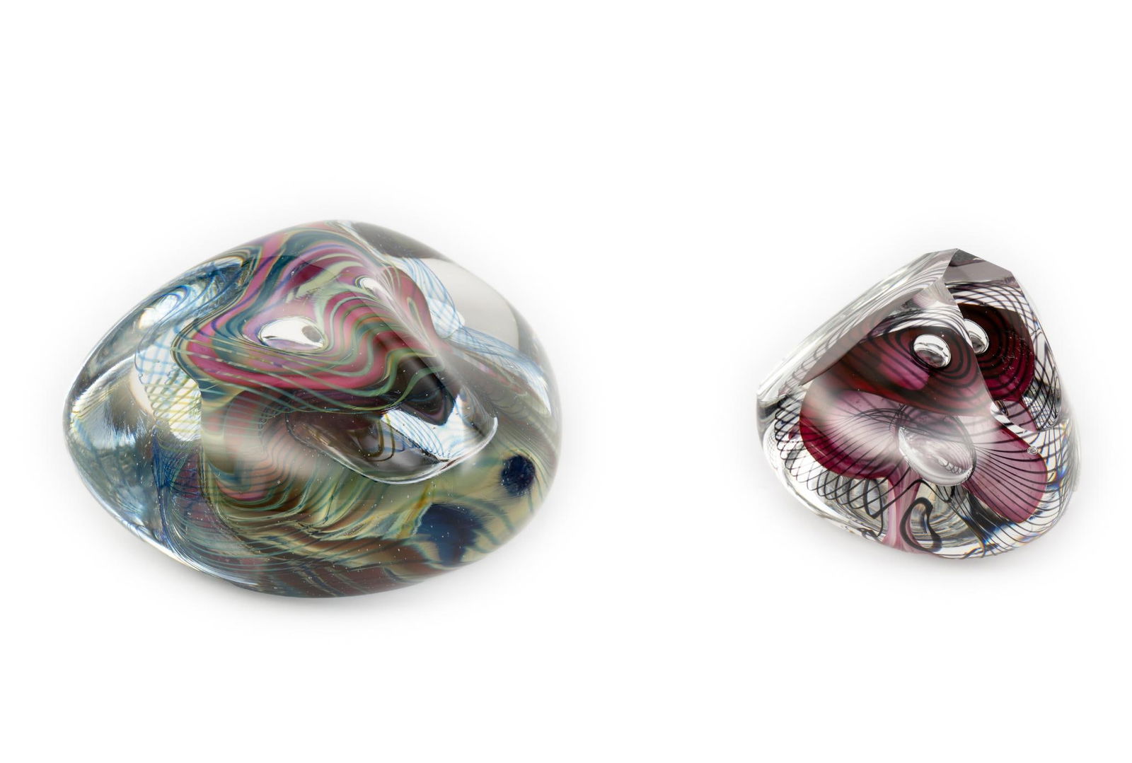 2 Hal David Berger Art Glass Paperweights (1 of 5)