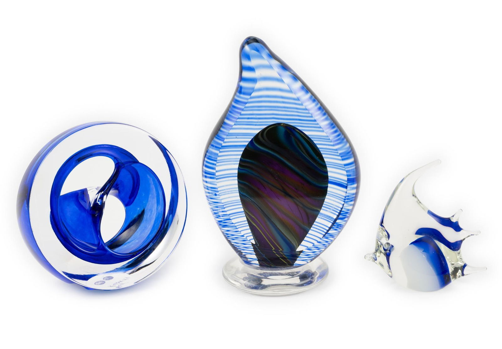 3 Pcs Art Glass incl Hal David Berger (1 of 9)