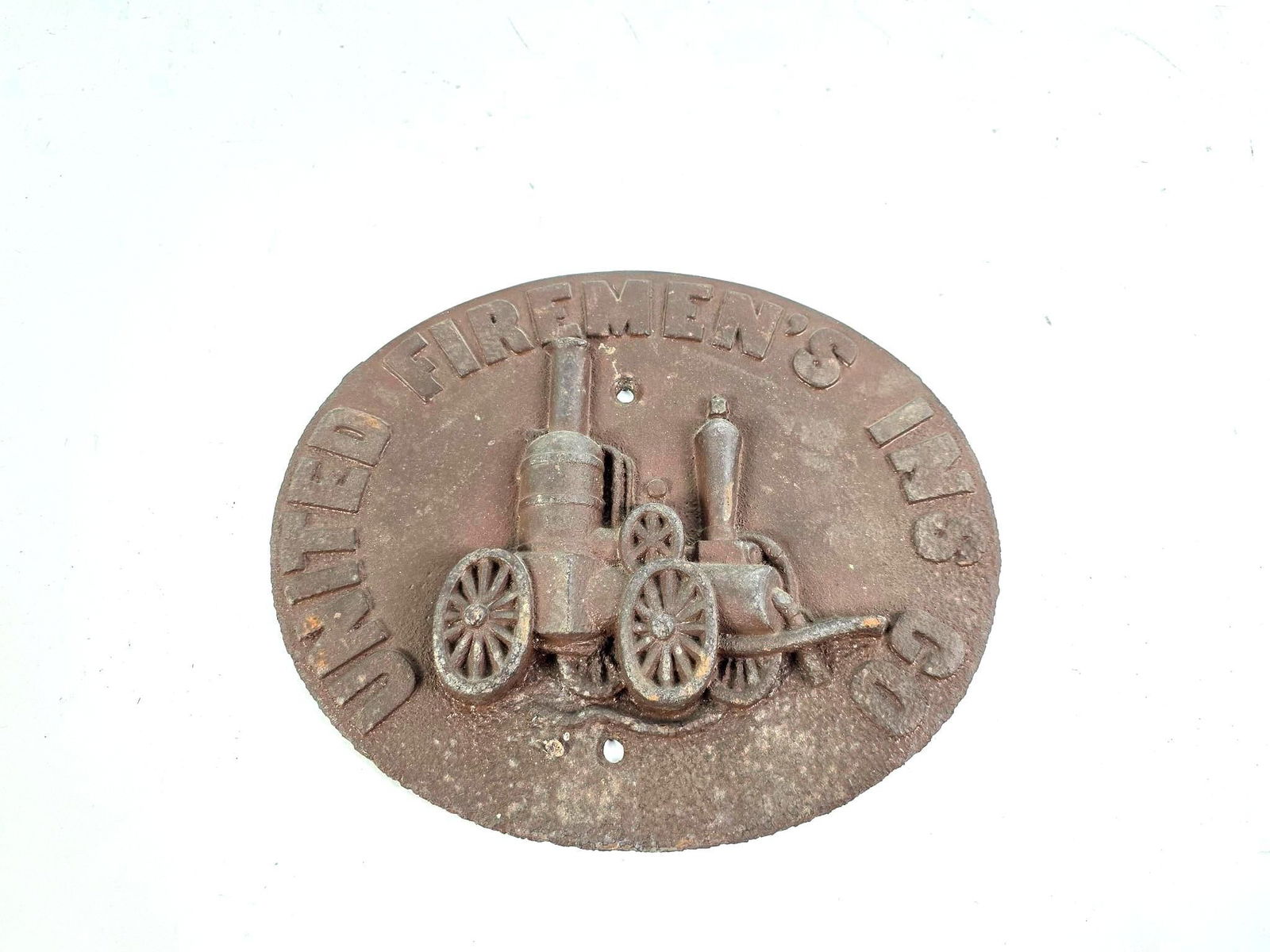 United Firemen's Ins Co Cast Iron Fire Mark (1 of 2)