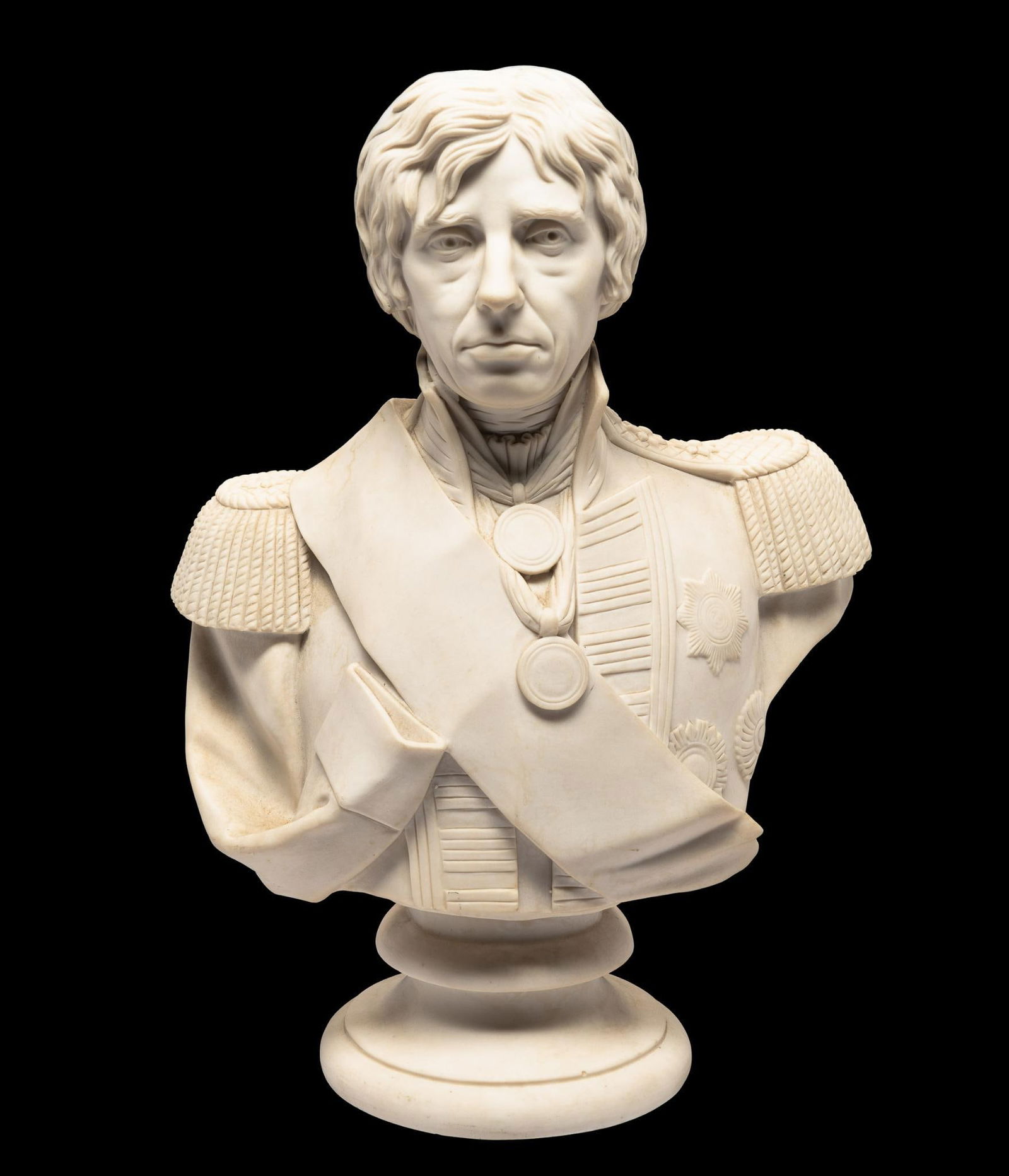 Parian Ware Lord Horatio Nelson Bust (1 of 4)