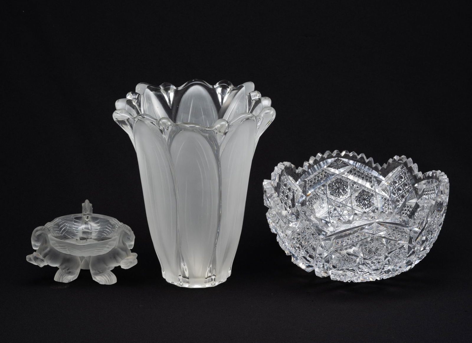3 Pcs Glassware incl Mikasa Vase (1 of 10)