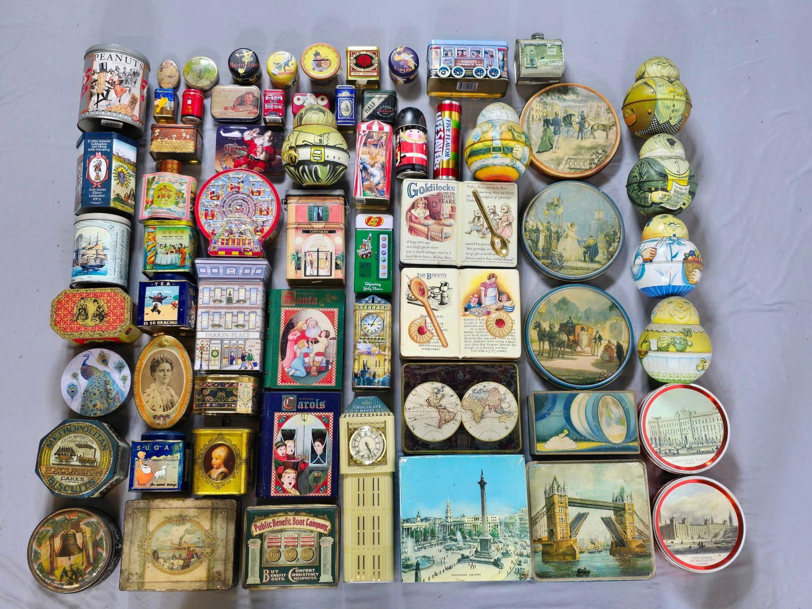 Large Grouping Vintage Tins incl Metropolitan Excursion Cakes and Biscuits (1 of 7)