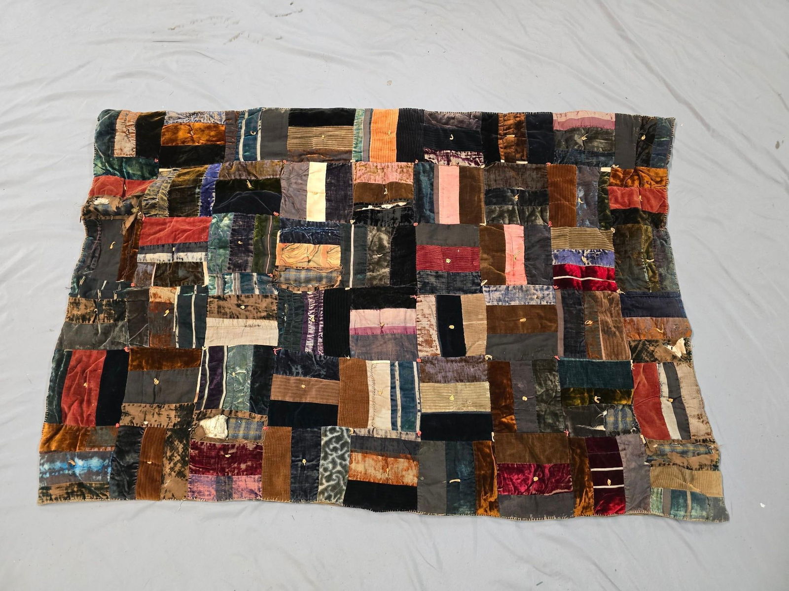 Antique Patchwork Crib Quilt (1 of 6)