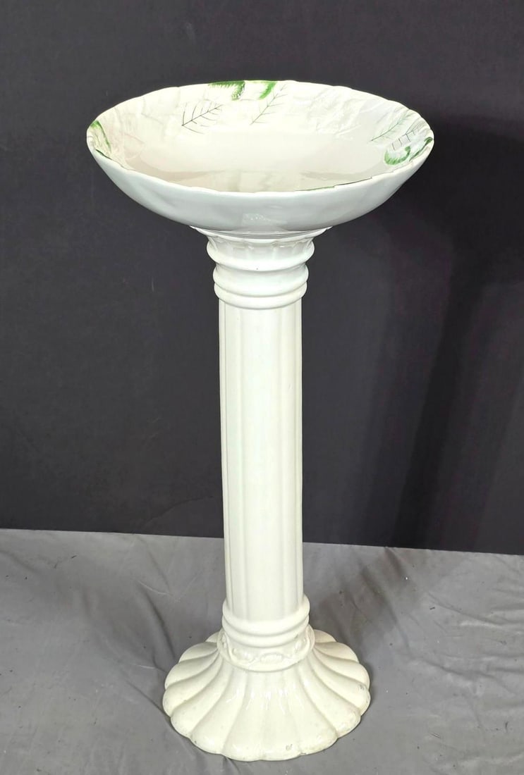 Italian Ceramic Bird Bath (1 of 3)