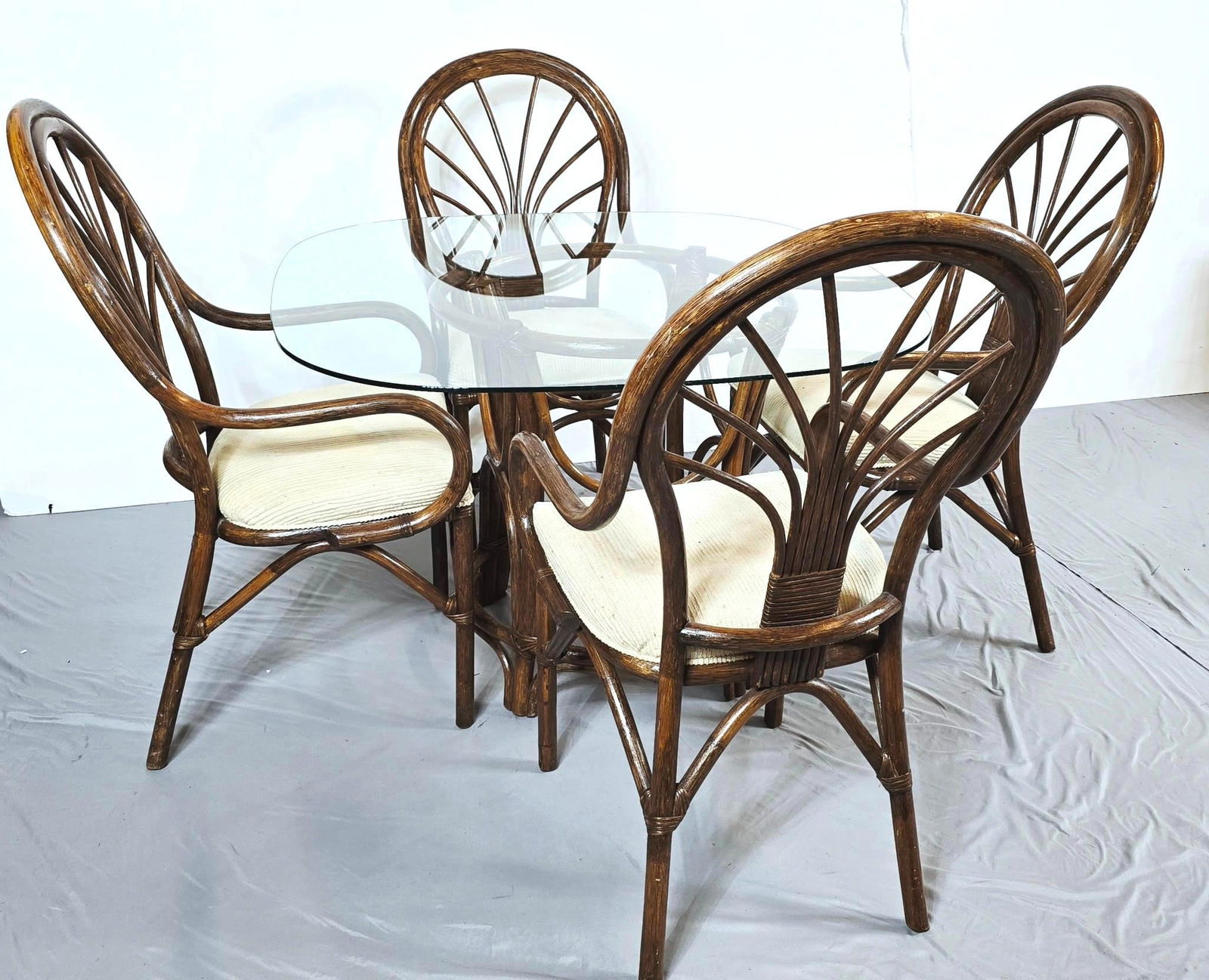5 Pc Alexvale Furniture Inc Rattan Dining Table & 4 Chairs (1 of 4)