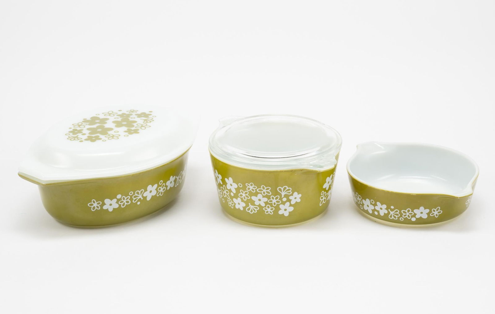 3 Pcs Spring Blossom Pyrex (1 of 4)