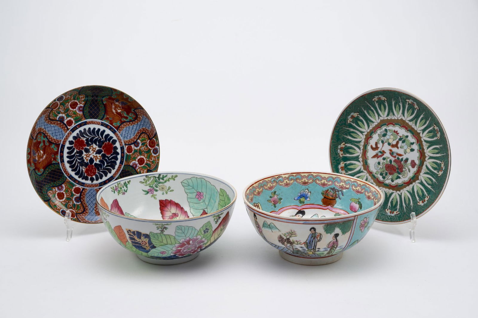 4 Asian Ceramics incl Bowls (1 of 9)