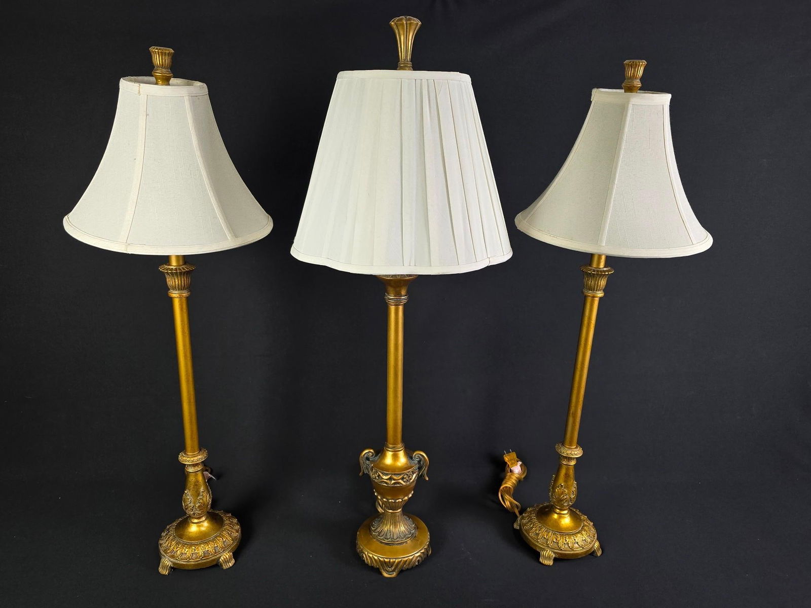3 Candlestick Style Table Lamps (1 of 2)