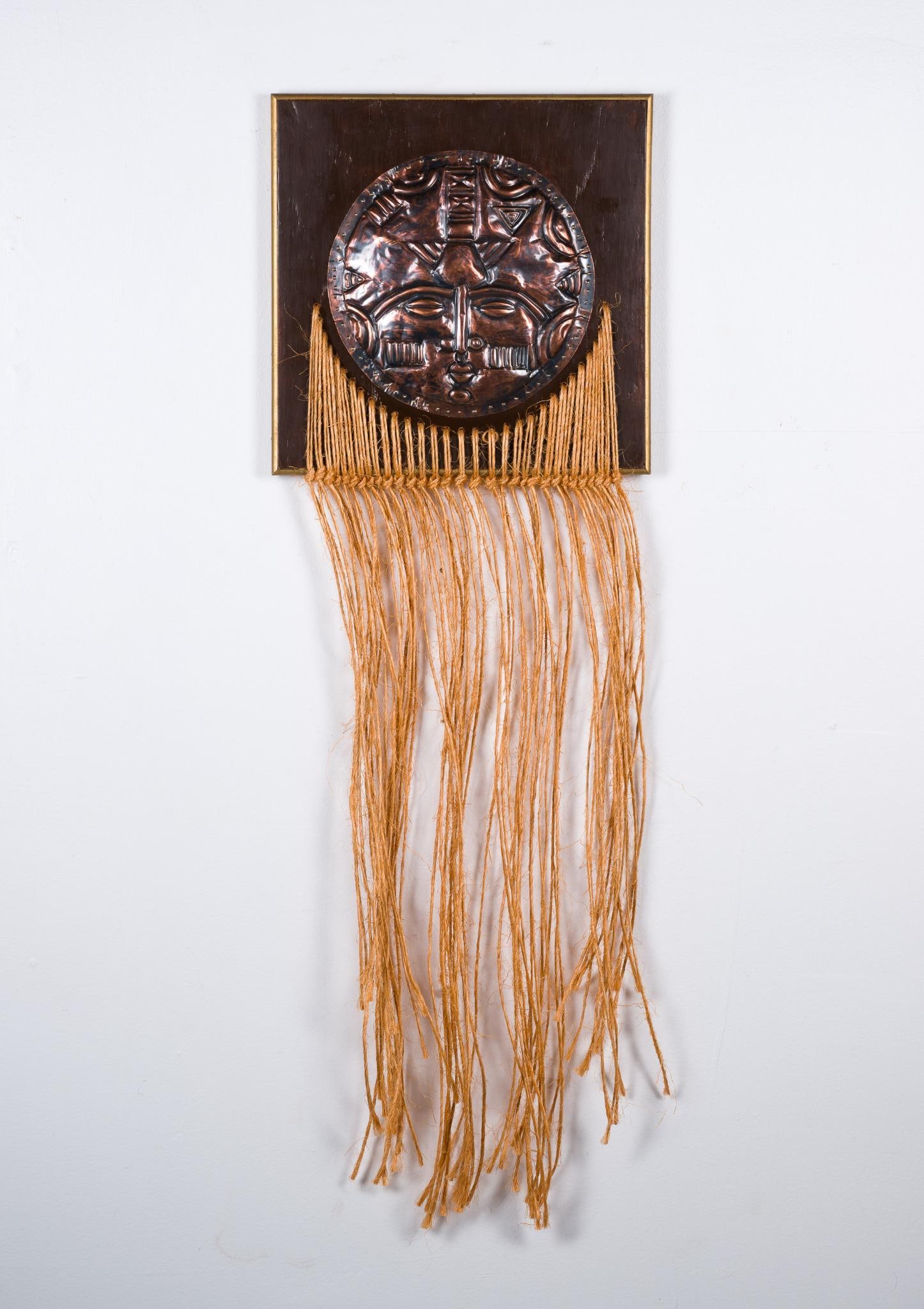 Copper Repousse On Board Art Work By Theodore Joseph (Ted) Jones 1938 (1 of 3)