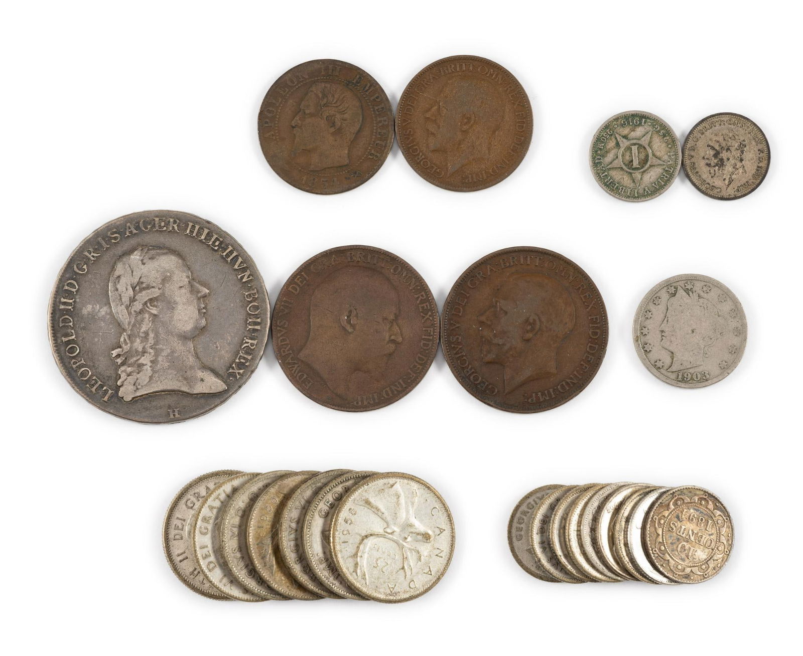 World Coins Including Silver 1792 Thaler Austria (1 of 1)